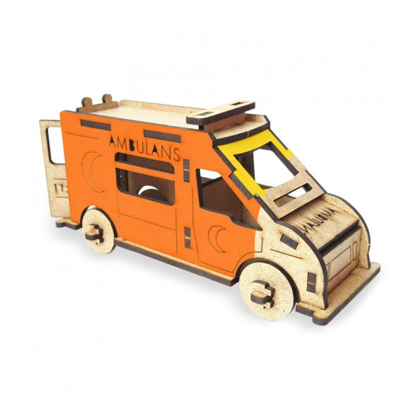 Halk Kitabevi Ambulans, 3D Ahşap Maket
