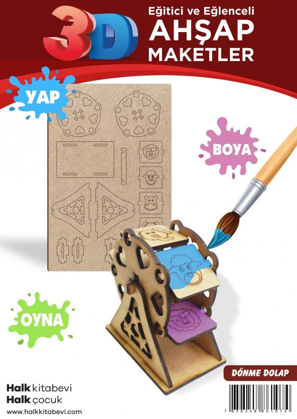 Halk Kitabevi Dönme Dolap Ahşap Maket - 2