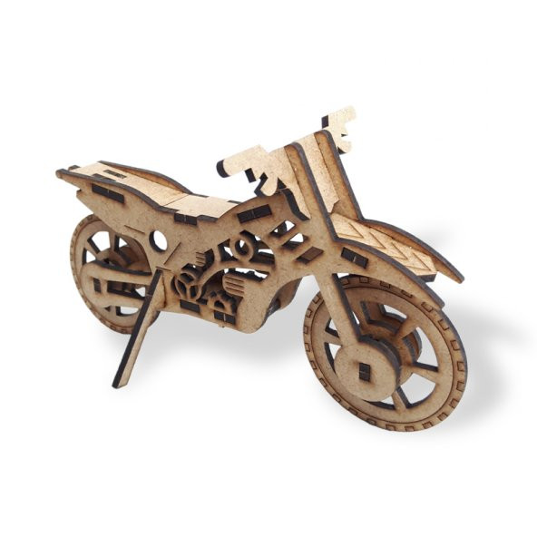 Halk Kitabevi Motosiklet, 3D Ahşap Maket - 2