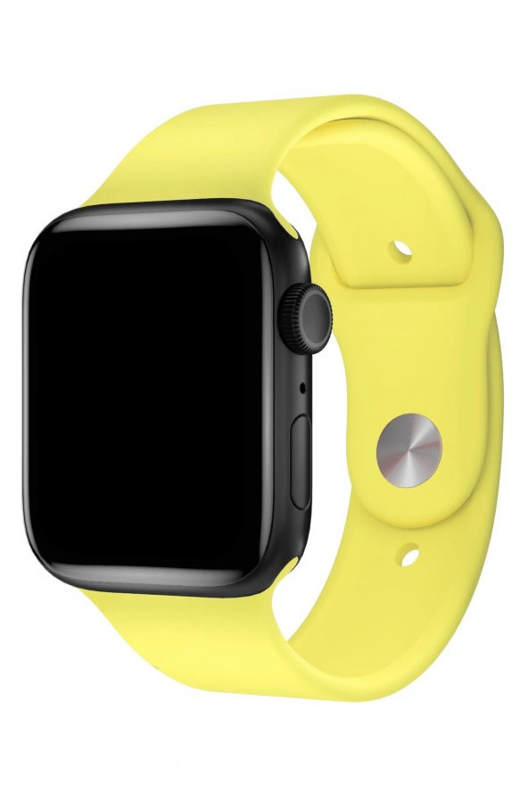 Apple Watch Seri 2/3/4/5/6/7/8/Se/Ultra Silikon Kordon Spor Bileklik 42-44-45-49 Mm Uyumlu
