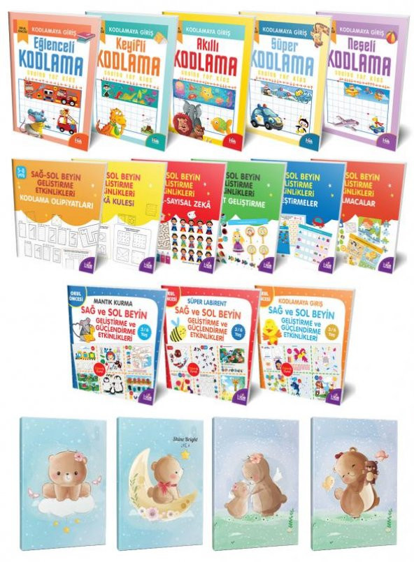Halk Kitabevi Kodlama 14lü Kitap Seti ve 4 Defter-4 - 1