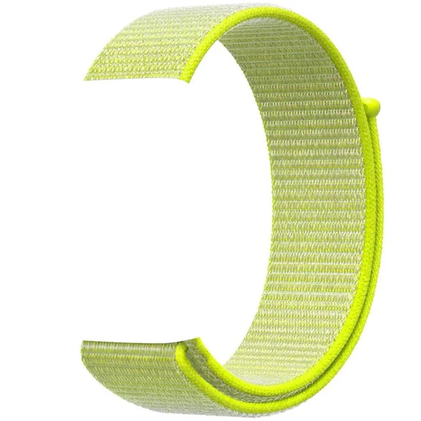 Apple Watch 38-40 Kumaş Kayış - Sarı - Resim 2