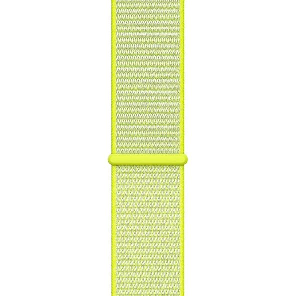 Apple Watch 38-40 Kumaş Kayış - Sarı - Resim 3