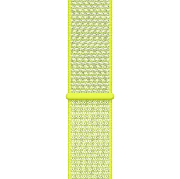 Apple Watch 38-40 Kumaş Kayış - Sarı - Resim 4