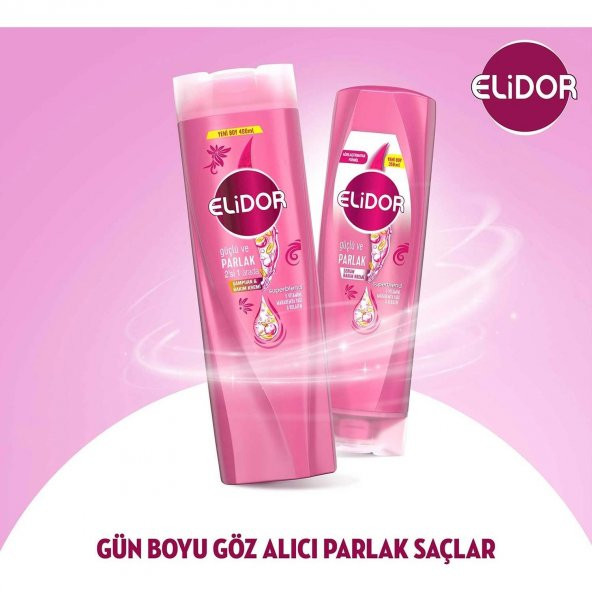 Elidor Superblend 2si 1 Arada Şampuan ve Saç Bakım Kremi Güçlü ve Parlak E Vitamini Makademya Yağı Kolajen 400 ml - 6