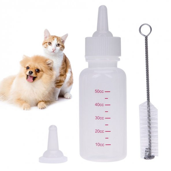 Yavru Kedi ve Köpekler  İçin Pet Biberon Seti (3984)
