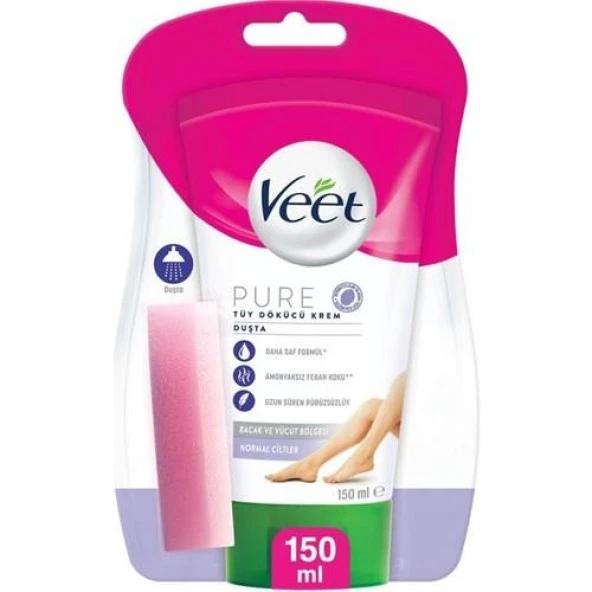 Veet Duşta Tüy Dökücü Krem Pure Normal Ciltler 150 Ml
