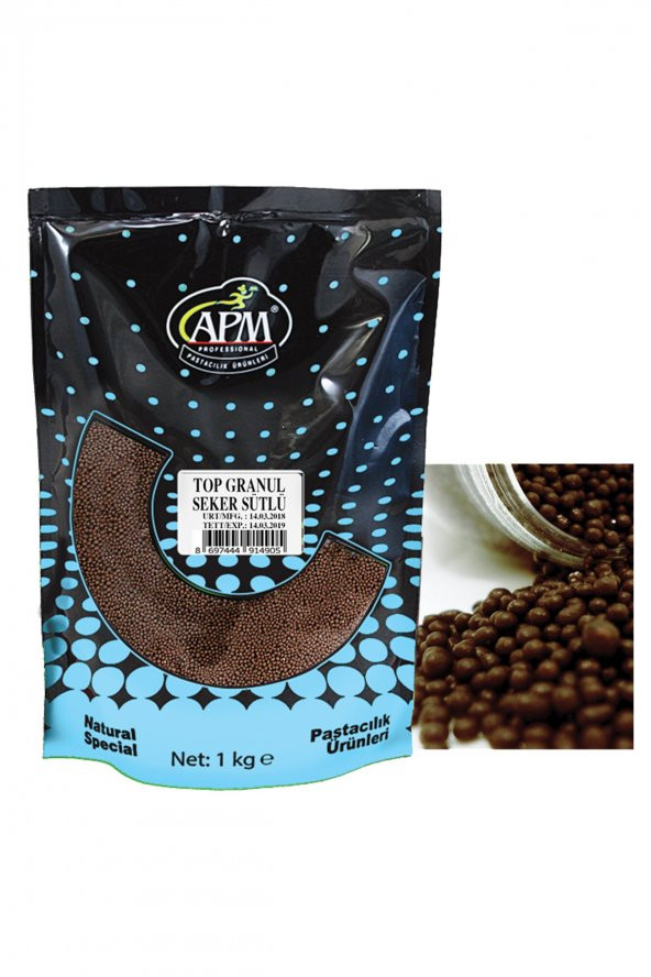 APM Top Granül Şeker Sütlü 1 Kg
