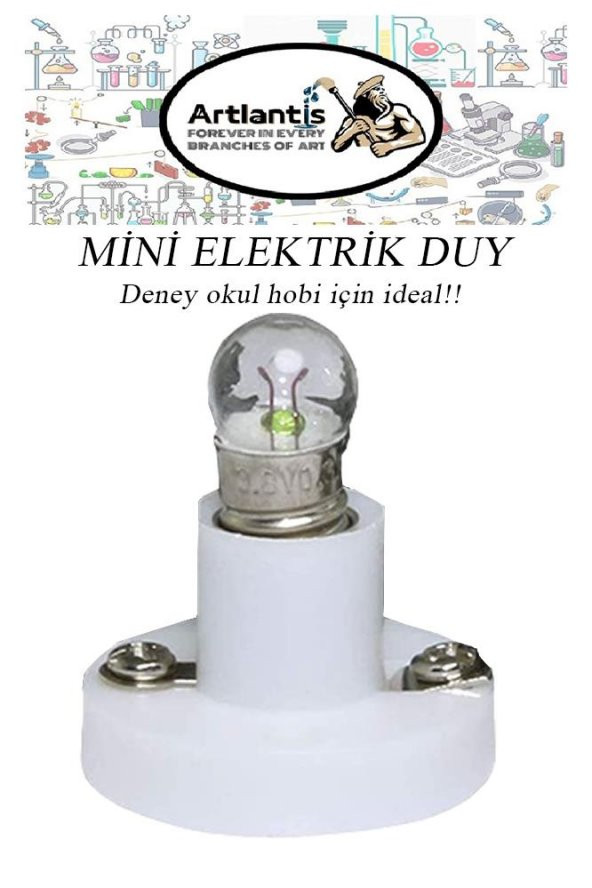 Mini Duy 10 Adet Deney Duyu Proje İçin Küçük Ampul Yuvası Minyonet Duy Okul Sınıf Elektrik Devre Deney Duyusu - 3