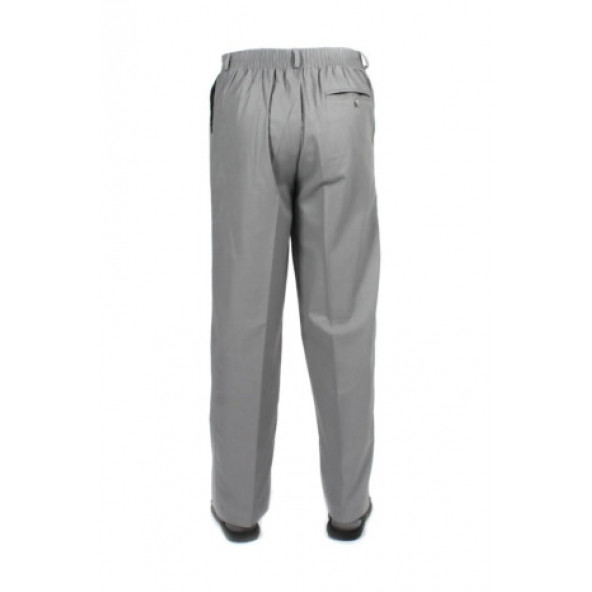 Hac Umre Kıyafeti Duble Cep Safari Takım Gabardin Kumaş Gri - 6