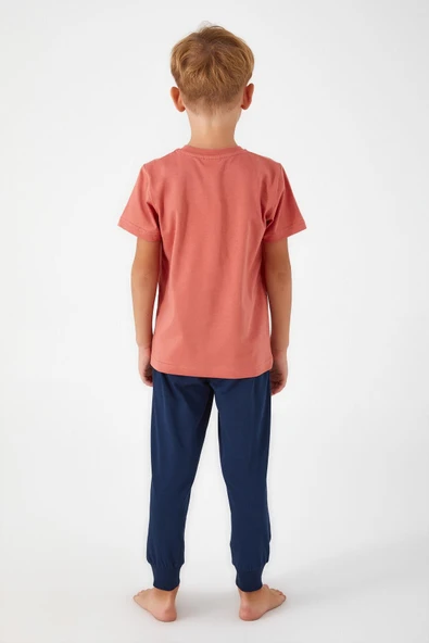 Roly Poly 3019 Garson Afterwave Erkek Çocuk Kısa Kol Pijama Takım - 6