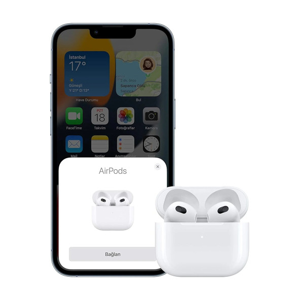 Apple AirPods 3. Nesil MPNY3TU/A ve Lightning Şarj Kutusu Bluetooth Kulak İçi Kulaklık - 7