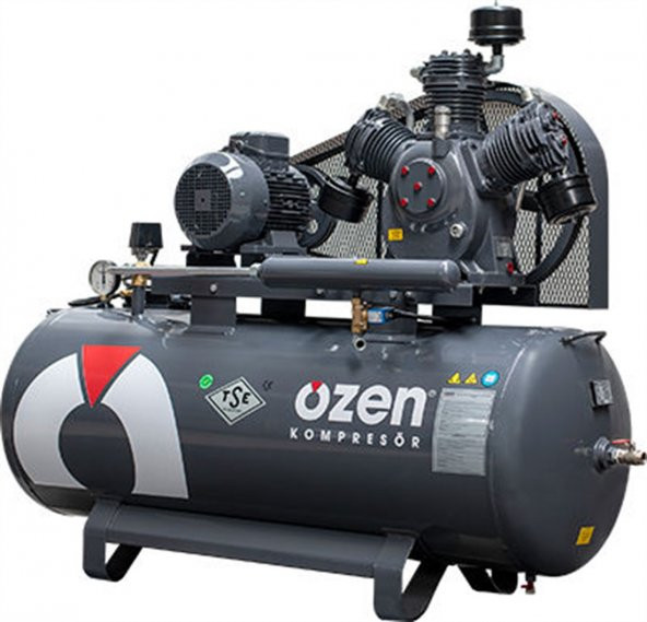 ÖZEN PİSTONLU KOMPRESÖR TK 150/2*60 M 220V 150 LT 1,5 HP 2 SİLİNDİRLİ