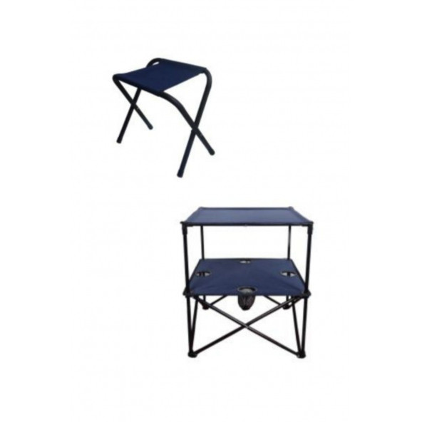 met35 Katlanır Masa + 1 Adet Kamp Taburesi - Resim 10