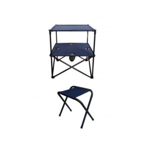 met35 Katlanır Masa + 1 Adet Kamp Taburesi - Resim 11