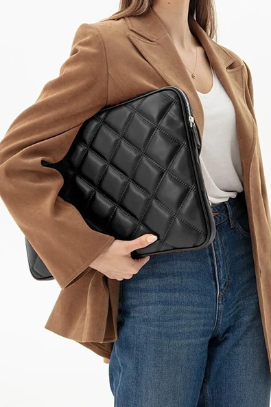 Bagorama TROY Kadın Kapitone 13.3'' Laptop Çantası Ve Tablet Kılıfı / Evrak El Çantası - 7