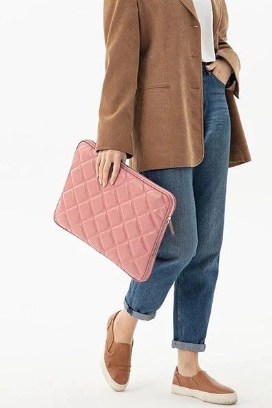 Bagorama TROY Kadın Kapitone 13.3'' Laptop Çantası Ve Tablet Kılıfı / Evrak El Çantası - 3