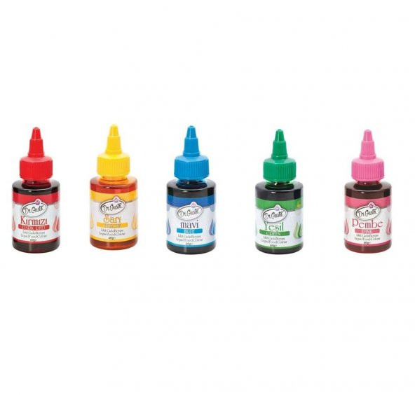 Dr. Gusto 5 Li Sıvı Gıda Boyası 5 x 60 gr