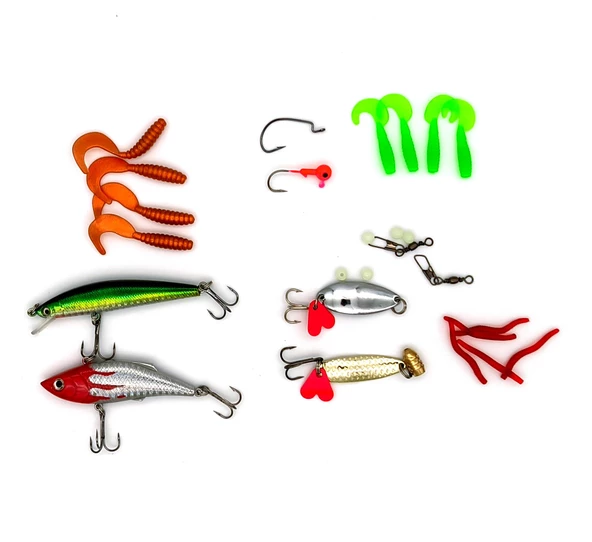 Valkyrie 28 Parça Silikon Rapala Kaşık Olta Yem ve Aksesuar Seti - 2