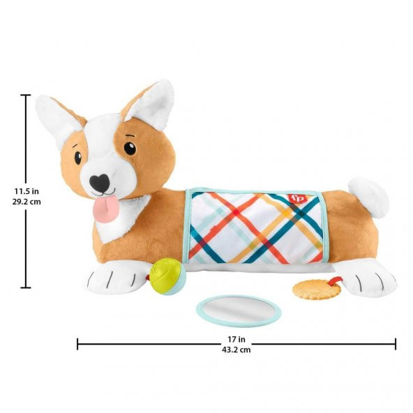 Fisher Price 3ü 1 Arada Köpekçik Uzanma Yastığı HJW10 Bebekler İçin Yastık - 2