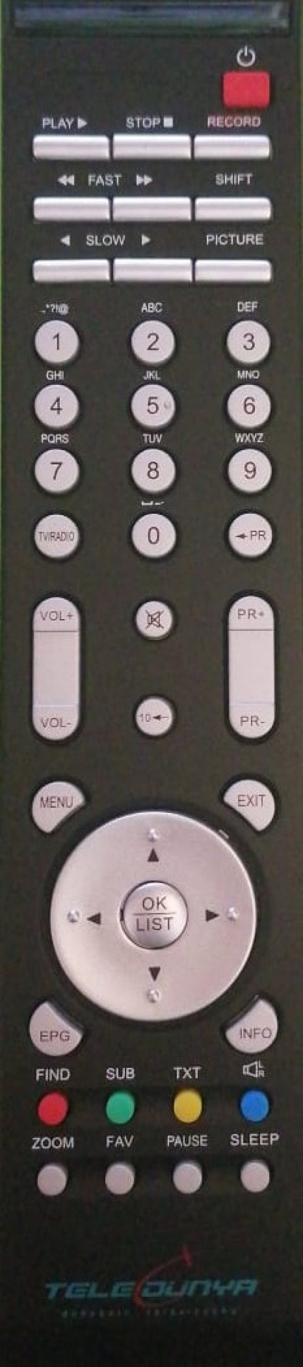 TELEDÜNYA NEXT KABLO TV HC-12 LOGOLU KUMANDA