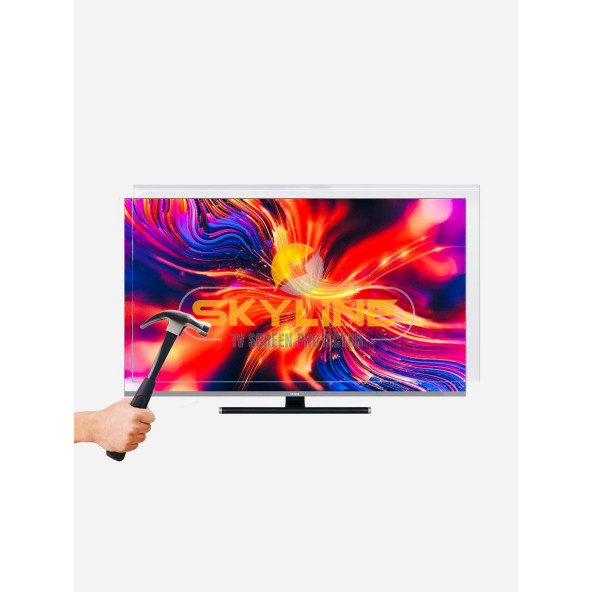 73x43 cm, Tv Ekran Koruyucu 32" - 82 Ekran Koruma Camı - 3