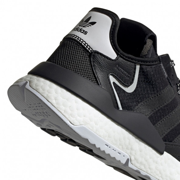 Adidas Nite Jogger siyah beyaz ayakkabı - 3