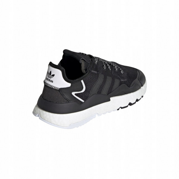 Adidas Nite Jogger siyah beyaz ayakkabı - 5