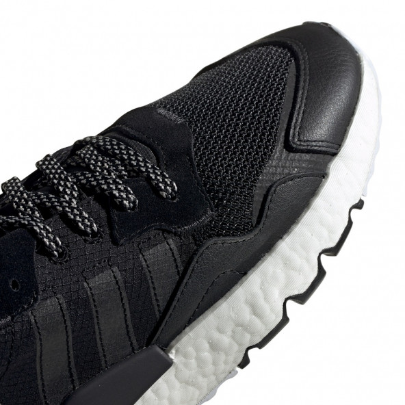 Adidas Nite Jogger siyah beyaz ayakkabı - 7