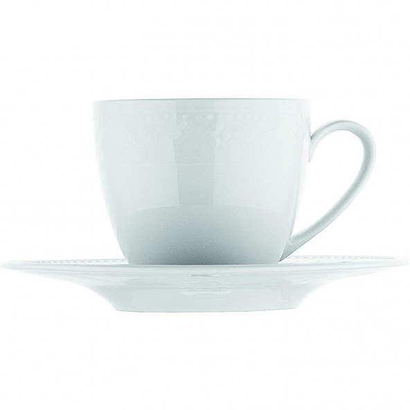 Mitterteich Silvia Kahve Servis 18 Parça Beyaz Tabak Seti - 2