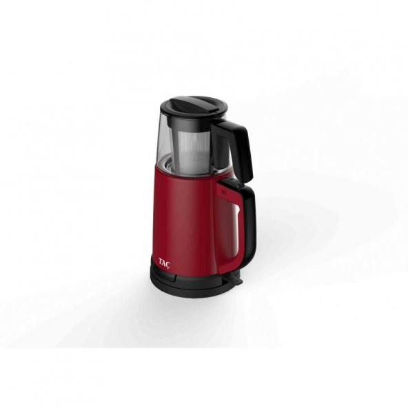 Taç TAC-7837 İlkdem 1800 W Cam Demlikli Çay Makinesi Kırmızı - 5