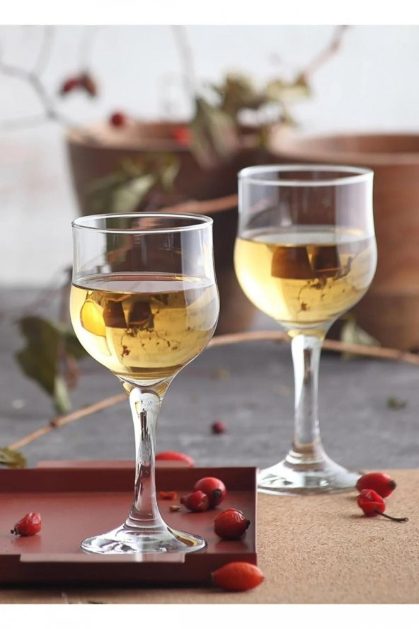 Lav nevakar ayaklı su şarap kadeh bardağı 12 li nev557 ürün görseli 1