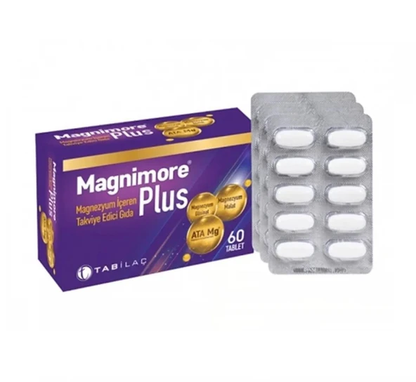 Magnimore Plus 60 Tablet (Magnezyum) SKT:11/2026 - 2