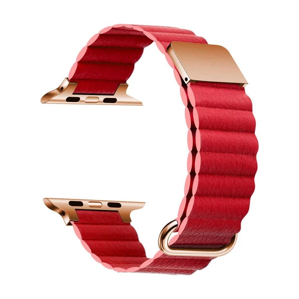 Gpack Apple Watch 4 5 40mm Kordon Strap Metal Toka Pu Deri Krd78 - 5