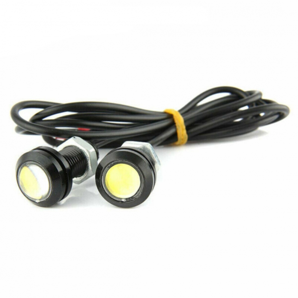 Kartal Göz Led Ayna Altı Led Eagle Eye Civatalı Beyaz Renk 18mm - 6