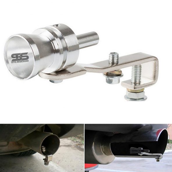 Islık Egzoz Ses Aparatı Her Araca Uygun Turbo Sesi 1 Adet Büyük Boy - 6