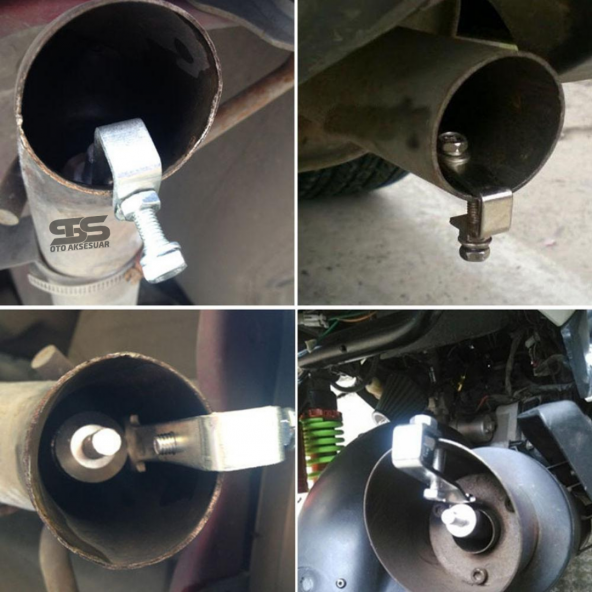 Islık Egzoz Ses Aparatı Her Araca Uygun Turbo Sesi 1 Adet Büyük Boy - 7