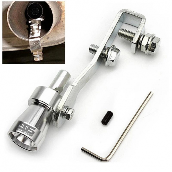 Islık Egzoz Ses Aparatı Her Araca Uygun Turbo Sesi 1 Adet Büyük Boy - 8