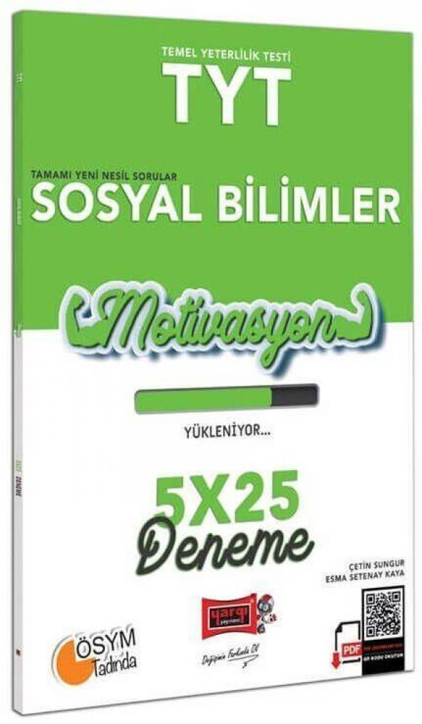 TYT Motivasyon Sosyal Bilimler 5x25 Deneme Sınavı Yargı Yayınları