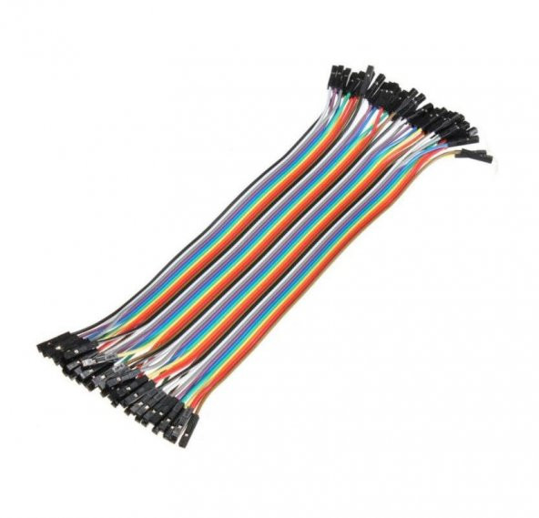 40 Adet Dişi-Dişi Jumper Kablo 20cm - Resim 2