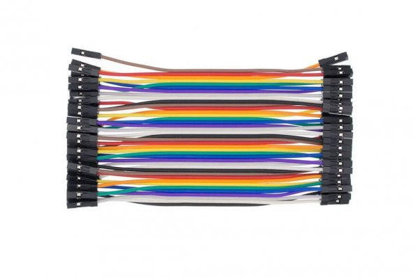 40 Adet Dişi-Dişi Jumper Kablo 20cm - Resim 3