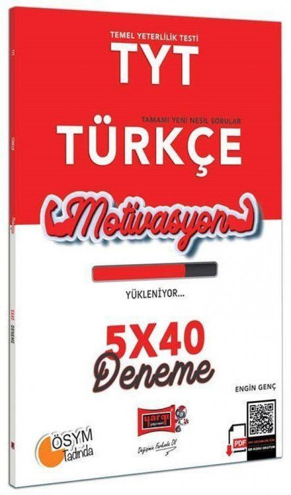 TYT Motivasyon Türkçe 5x40 Deneme Sınavı Yargı Yayınları