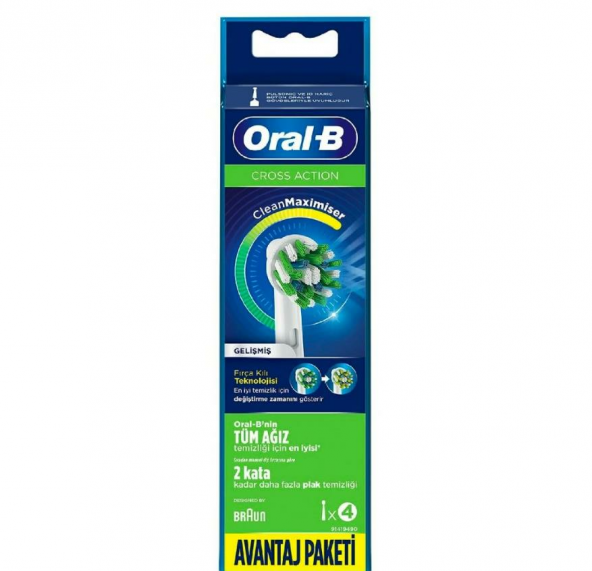 Oral-B Cross Action Diş Fırçası Yedek Başlığı 4lü