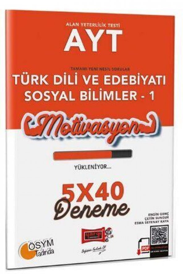 AYT Türk Dili ve Edebiyatı Sosyal Bilimler-1 5 x 40 Deneme Yargı Yayınları