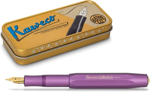 Kaweco Al Sport Collection Dolma Kalem, Metalik Mor, EF Uç / 10002126 - 7