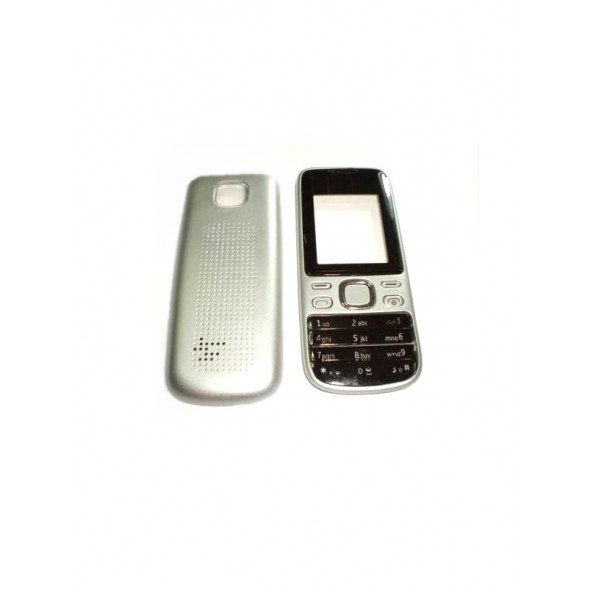 Nokia 2690 Kapak Nokia 2690 uyumlu Gri Renk Ön Kapak Arka Kapak
