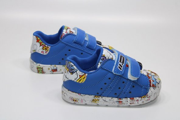 MİNİCAN ORTOPEDİK ÇOK HAFİF TABAN CIRTLI KOLAY GİYİM KARAKTER BASKILI ÇOCUK GÜNLÜK BEBE SNEAKER - 12