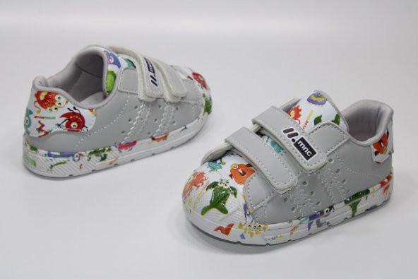 MİNİCAN ORTOPEDİK ÇOK HAFİF TABAN CIRTLI KOLAY GİYİM KARAKTER BASKILI ÇOCUK GÜNLÜK BEBE SNEAKER - 2