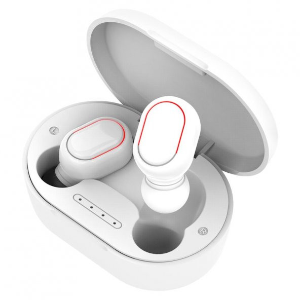 Asonic AS-TWS7S Beyaz Mobil Telefon Uyumlu Bluetooth TWS AirPods Mikrofonlu Kulaklık