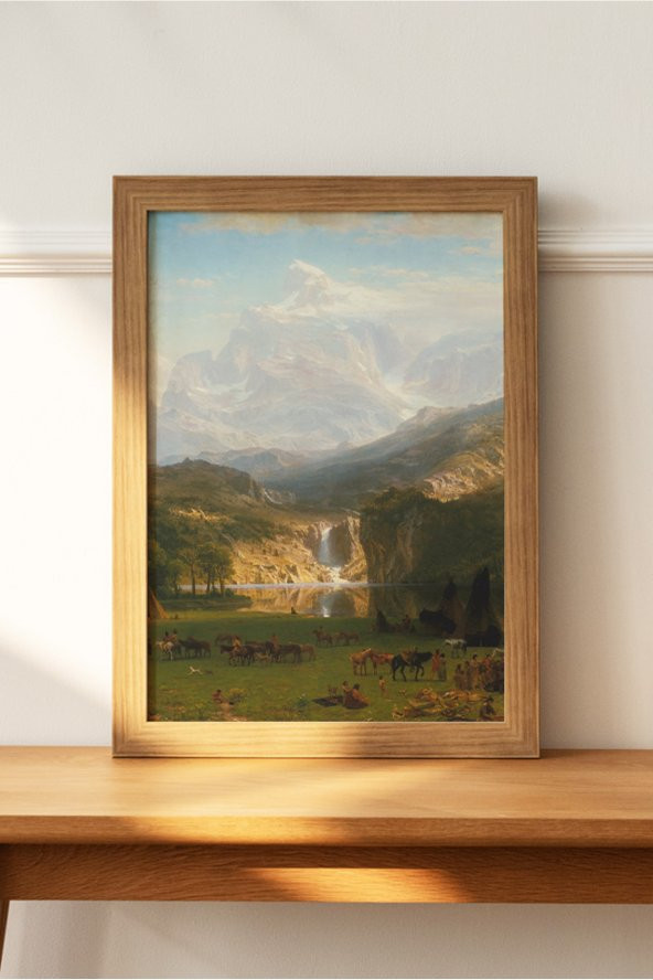 Albert Bierstadt Tablo Sanatsal Ünlü Ressam Çerçevesiz HD Poster